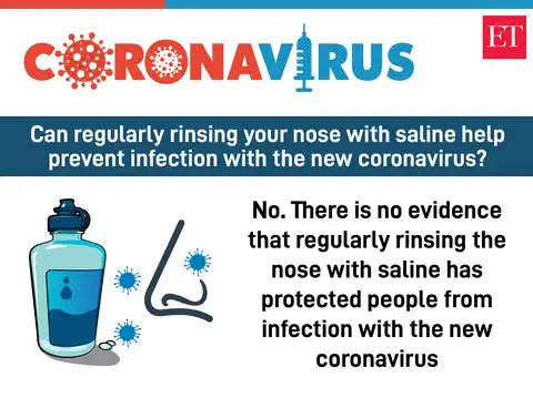 Can regularly rinsing your nose with saline help prevent infection with the new coronavirus?