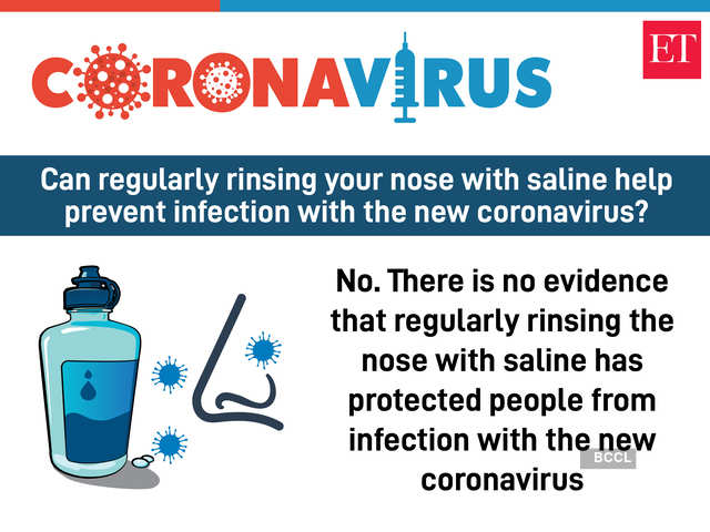 Can regularly rinsing your nose with saline help prevent infection with the new coronavirus?