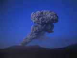 Volcanic eruptions in southern Japan