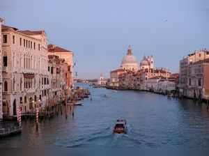 General view of the Grand Canal in Venice