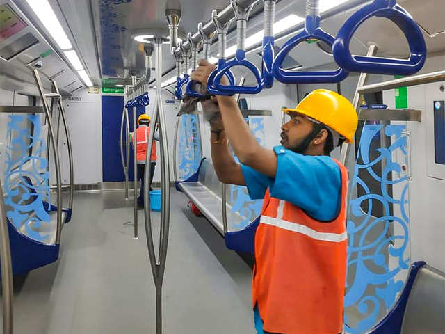 ​Sanitising Hyderabad Metro stations