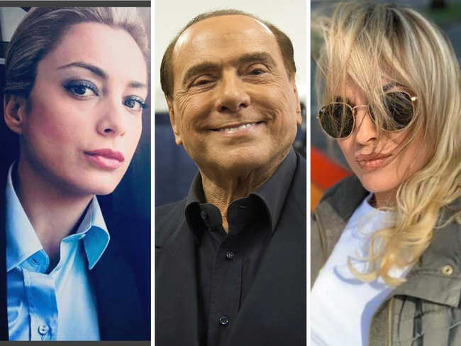 The twice divorced Silvio Berlusconi​ (C) has reportedly ditched Francesca Pascale ​(R) for a younger model: 30-year old Marta Fascina (L), an MP from his party. ​