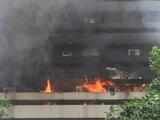 Burning Ivorian National Treasury