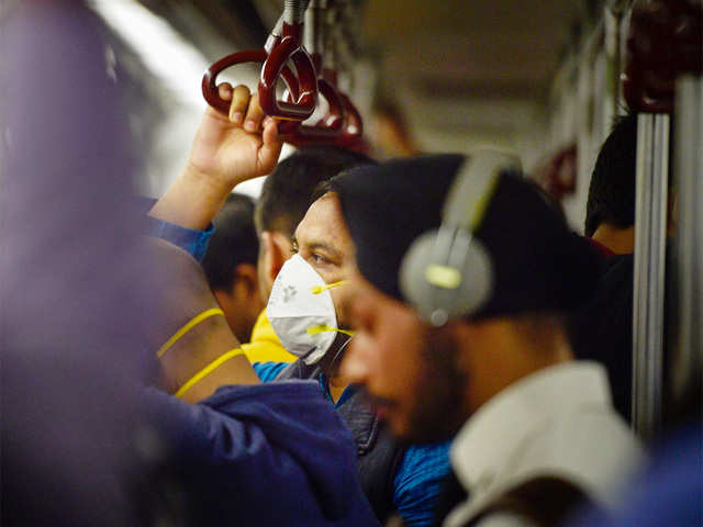 ​Cleaning Delhi Metro trains