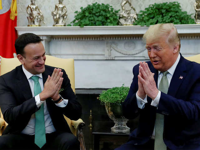 Trump greets Irish PM with 'Namaste'