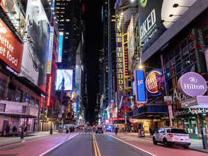 virus times square reuters