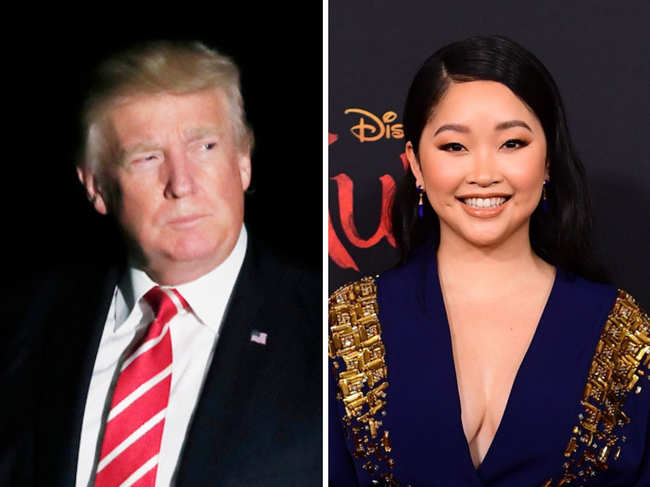 ​Lana Condor​ said Donald Trump should be ashamed of using 'racist words' against the Asian American community.​