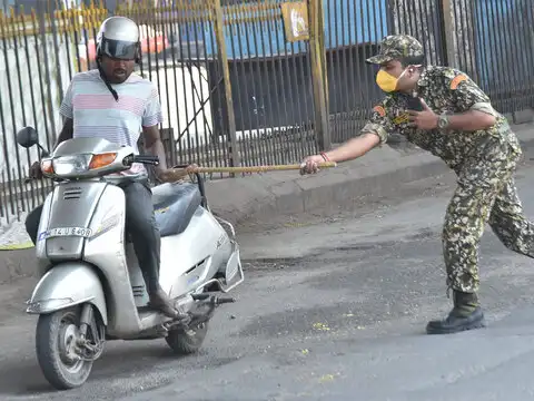 Lathi charge