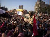 Jubilant Egyptian protesters