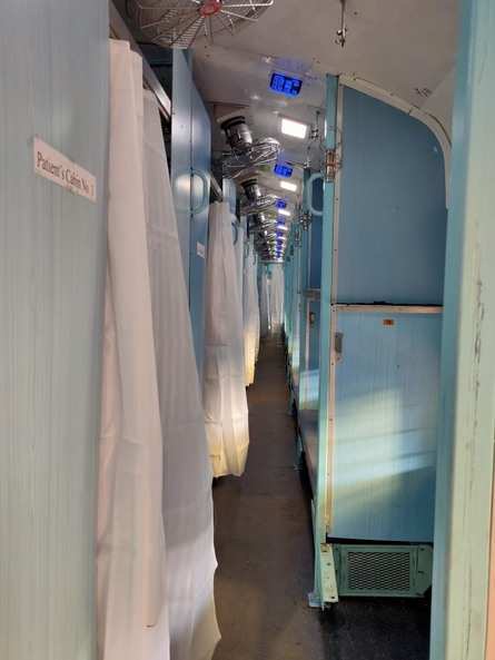 Train coaches converted into isolation units: