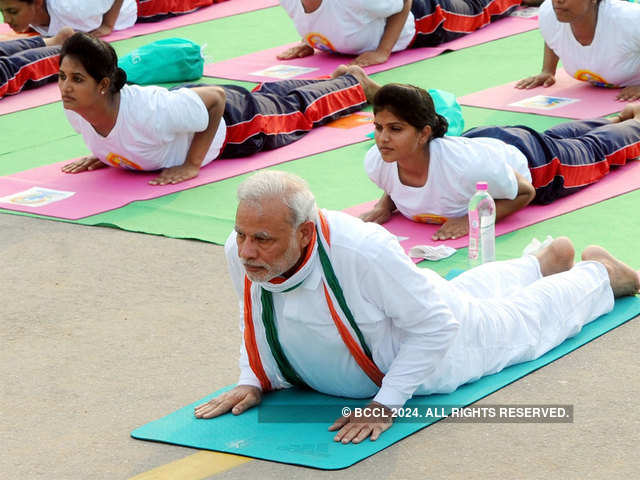 Yoga with Modi