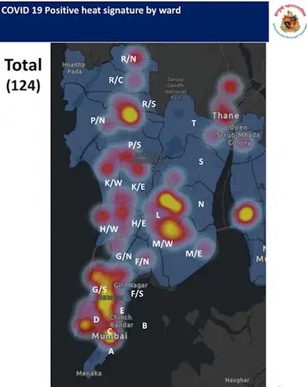 Mumbai Municipal corporation releases heat map of coronavirus cases