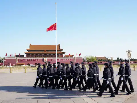 At Beijing's government compound