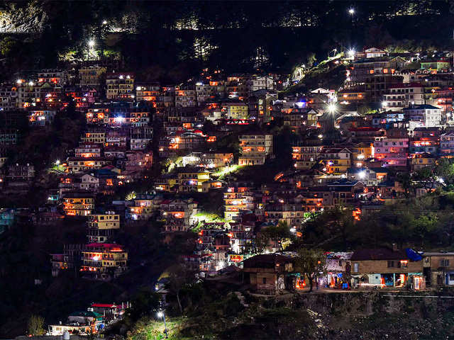 Shimla's illuminated view