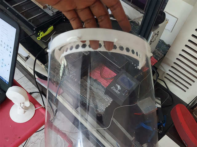 Printing face shields at home