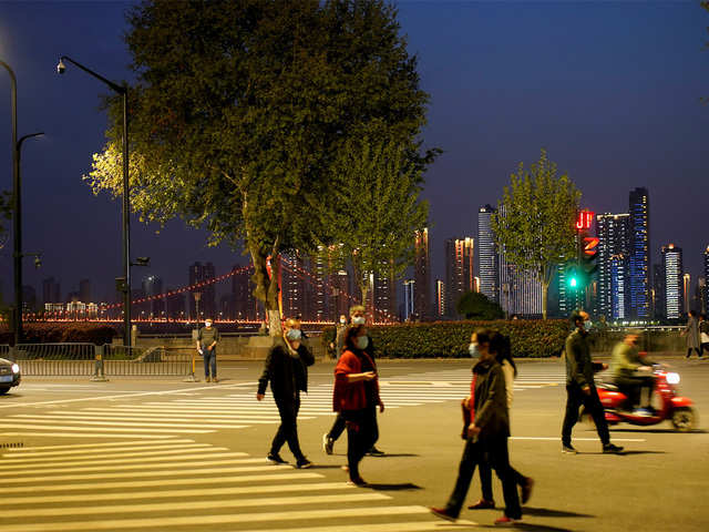 Crossing a road