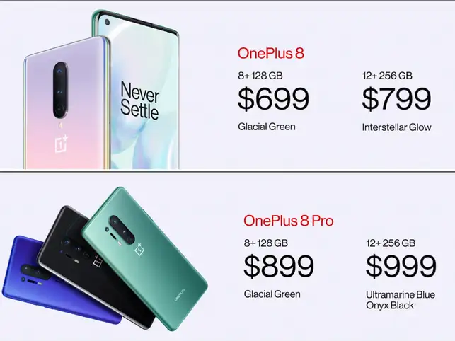 While OnePlus 8 will come with a 4,300mAh battery, OnePlus 8 Pro will be equipped with a 4,510mAh battery.