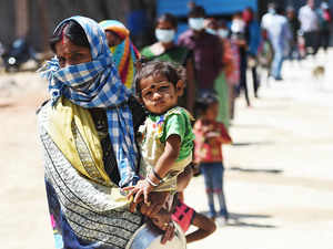 Mothera and child AFP