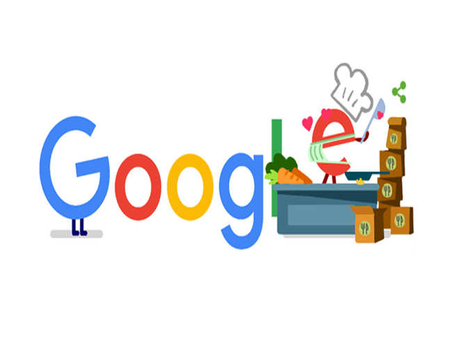 A striking feature of the doodle is the delivery packages which show that the food industry is now focused on home delivery and takeaway instead of dining-in.
