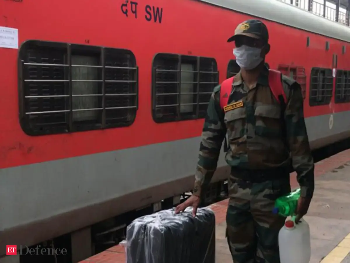 Coronavirus lockdown: Special train moves troops to forward areas - The ...