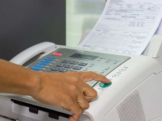 Relying on fax machines