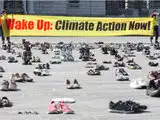 Shoes replace protesters as Swiss climate activists obey virus curbs