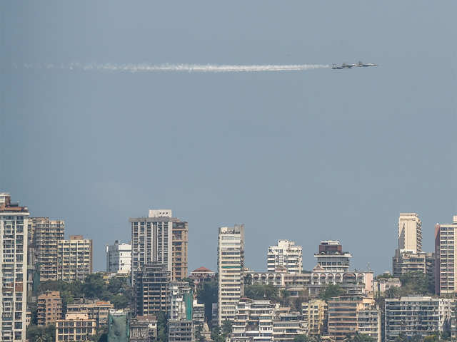 Mumbai: Sukhoi fighter aircrafts fly
