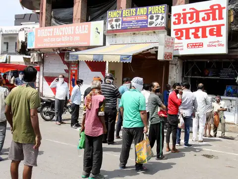 Huge rush at shops on first day