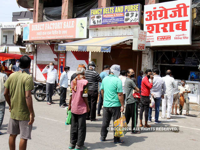 Huge rush at shops on first day