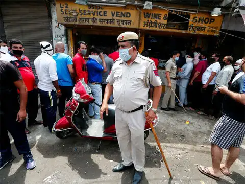 A lathi charge