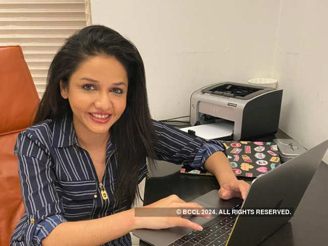 ​Having a dedicated working space helps Divya Jain ​get into the zone.​