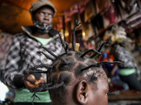 Coronavirus hairstyle' spikes in popularity - Hair in corona style | The  Economic Times