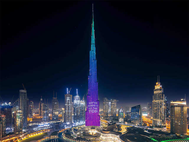 Dubai turns Burj Khalifa into Coronavirus charity box - Dubai's charity donation box | The Economic Times