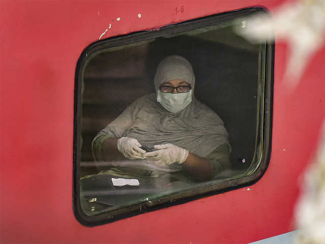 A rail passenger in a new 'avatar'