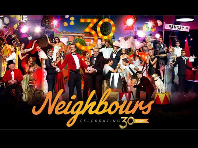 ​Cast members ​of 'Neighbours' adhere to strict social distancing rules imposed to curb the spread of the new coronavirus.​