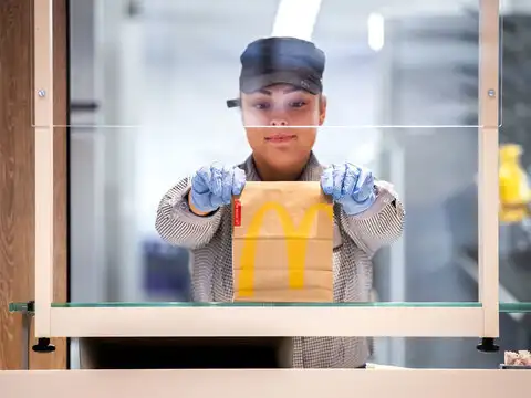 Wearing gloves
