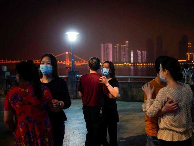 Dancing on an open-air riverside