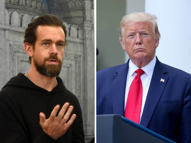 US President Donald Trump is the latest politician to be embroiled in a verbal spat with Twitter CEO Jack Dorsey.