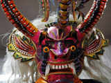 A Bolivian devil's mask