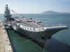 China home-built aircraft carrier Shandong conducting sea trials