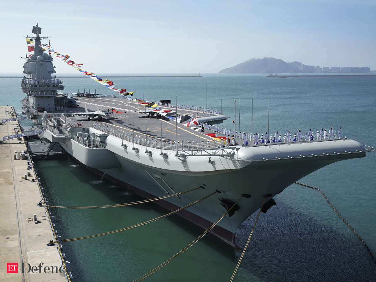 China Home-Built Aircraft Carrier Shandong Conducting Sea Trials - The  Economic Times