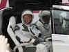 A Tesla Model X transported SpaceX astronauts to the shuttle