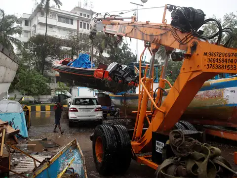 Boat lifted