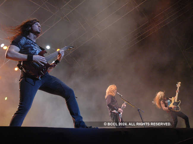 File photo of 2008: Megadeth performing in Bangalore.