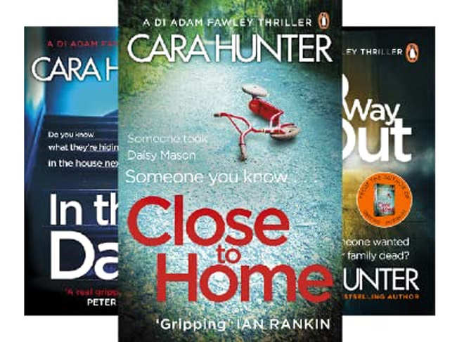 Cara Hunter's DI Fawley crime novels follows detective inspector Adam Fawley as he deals with domestic tragedies and crimes that demand answers from the family and friends of the victim. ​