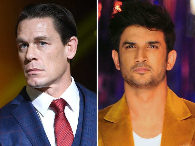 John Cena shared a picture of Sushant Singh Rajput on Instagram without a caption.