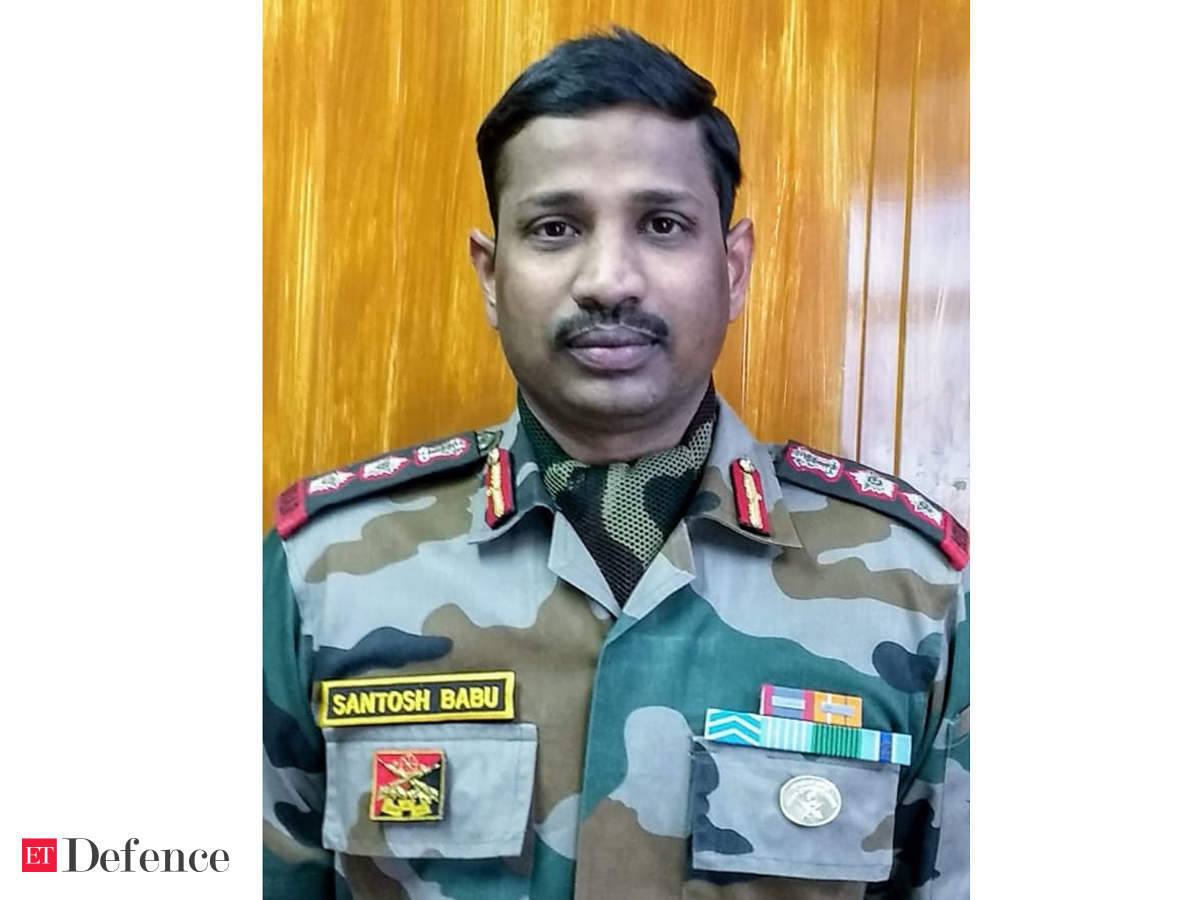Santosh Babu Col Santosh Babu Had Taken Charge Of Army S 16 Bihar Unit In December The Economic Times