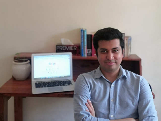 Sourabh Gupta​ ​has a dedicated study room in his apartment which has an office-like set-up.