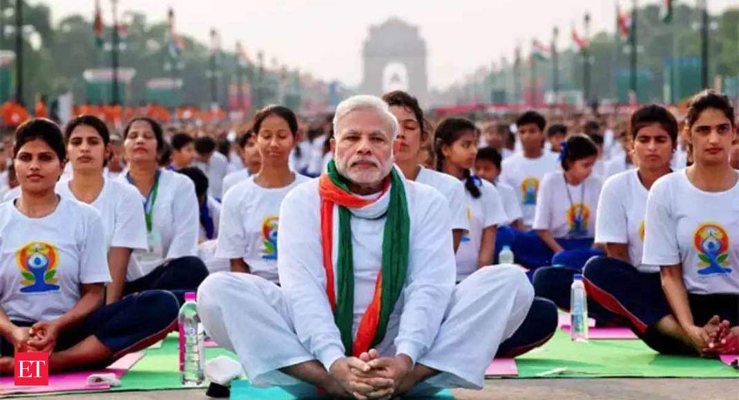 Hoping 10 million people will join me in performing Surya Namaskar on Yoga  Day: Union culture minister - The Economic Times