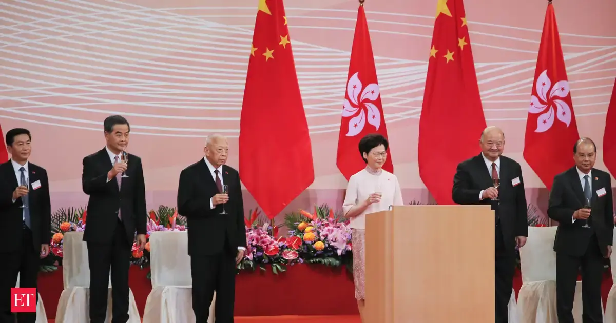 After security law's passage, Hong Kong marks China rule - The Economic ...